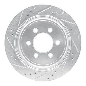 Ford Expedition Brake Rotor (1) - Rear Right - R1 Concepts - Drilled & Slotted - Silver - `07-`17